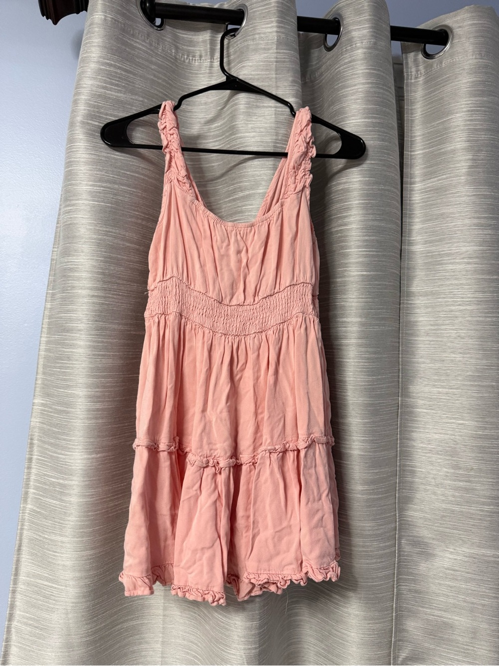 Blush Pink Tiered Summer Dress
